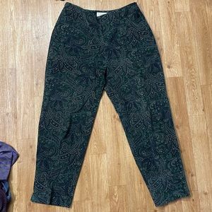 Talbots size 16 paisley print pants
